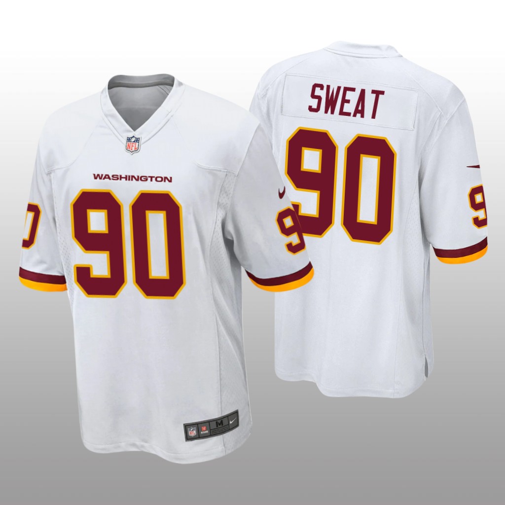 Men's Washington Football Team #90 Montez Sweat White Vapor Untouchable Limited Stitched Jersey